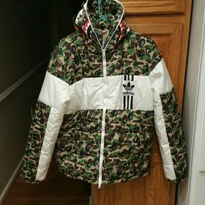 adidas bape camo jacket